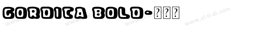 Gordita Bold字体转换